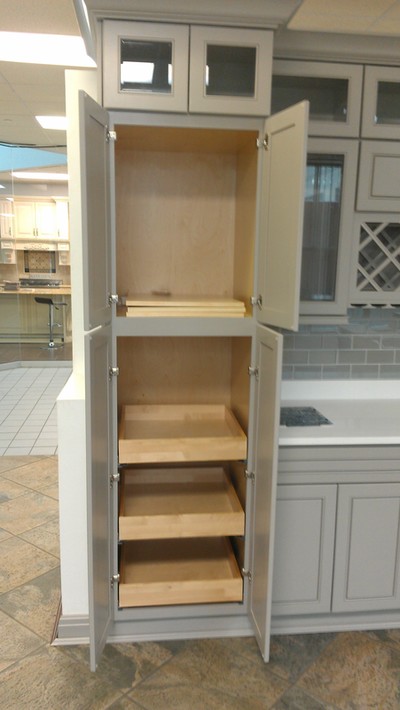 Pantry Cabinet with 3 Roll-Out Trays